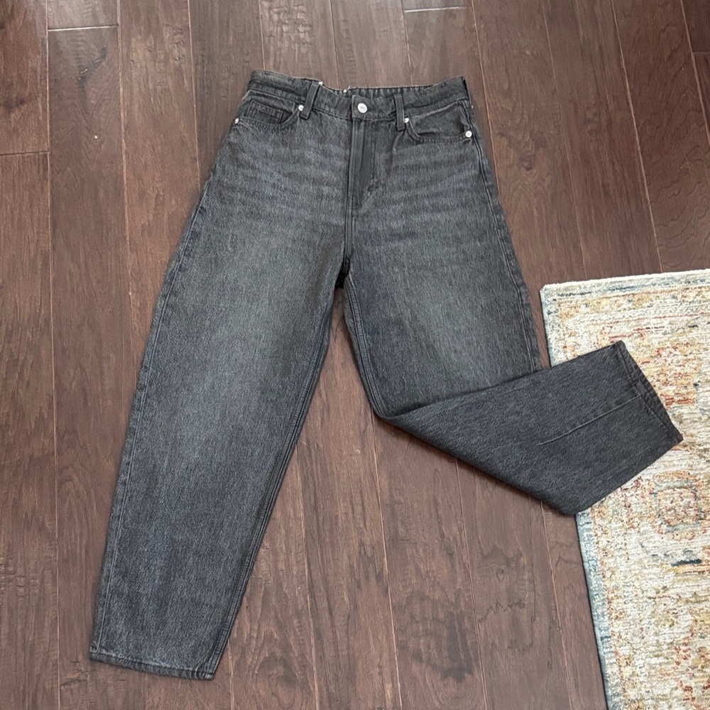 H&M Dark Gray Women's Barrel Leg Jeans
